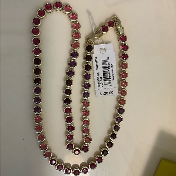 Kendra Scott Carmen Ruby Tennis Necklace - Picture 4 of 5